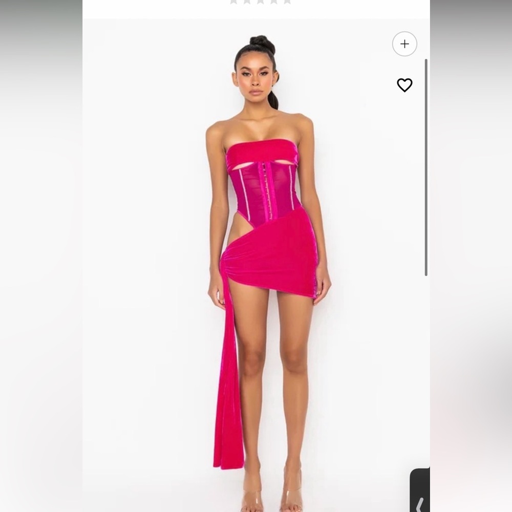 Pink mini dress